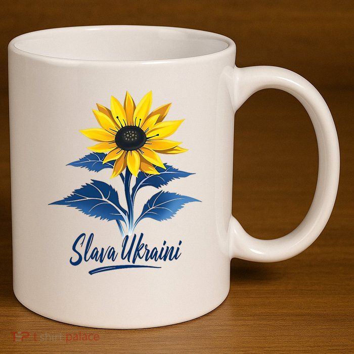 Glory To Ukraine 11oz C Handle Ceramic Mug