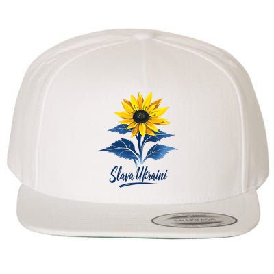 Glory To Ukraine Wool Snapback Cap