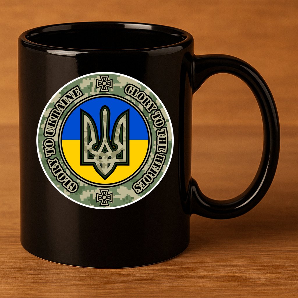 Glory To Ukraine Heroes 11oz C Handle Ceramic Mug