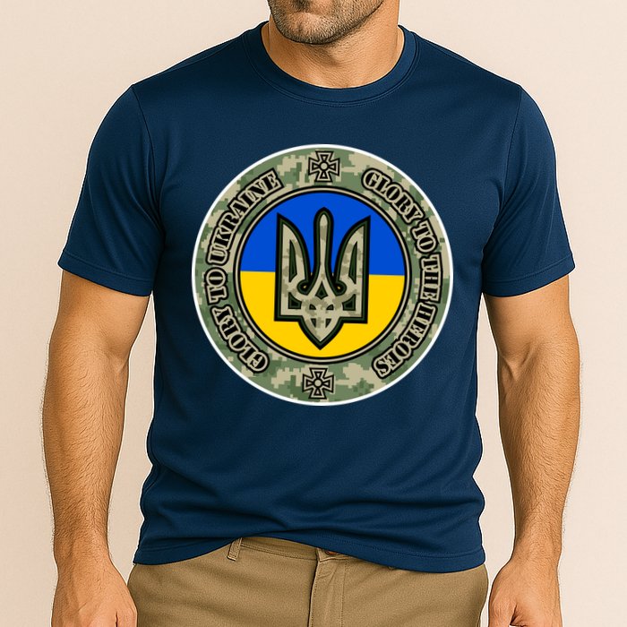 Glory To Ukraine Heroes Cooling Performance Crew T-Shirt
