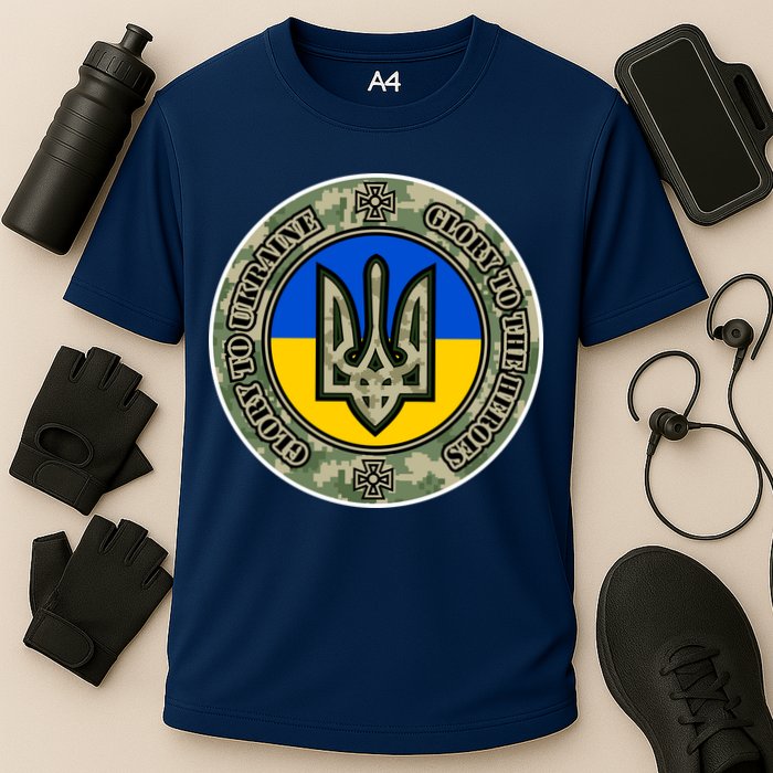 Glory To Ukraine Heroes Cooling Performance Crew T-Shirt