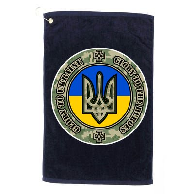 Glory To Ukraine Heroes Golf Towel
