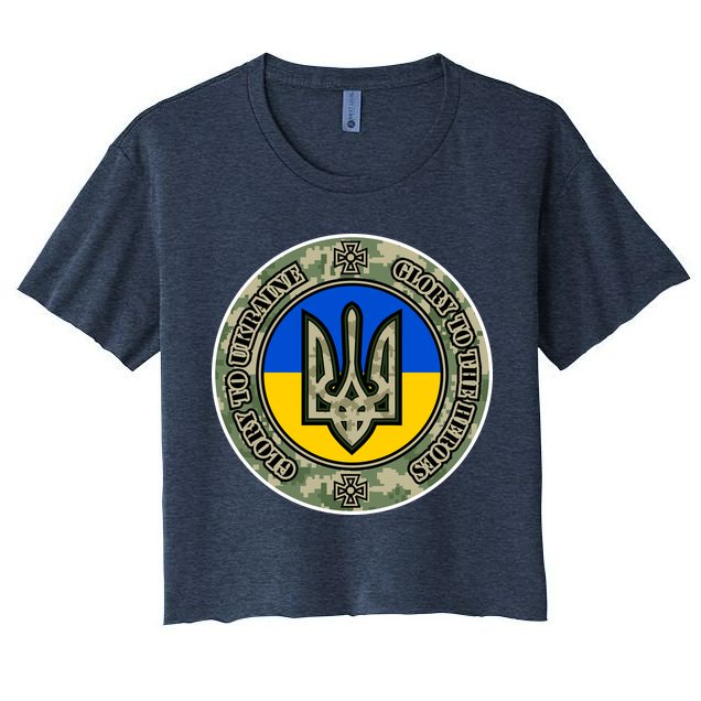 Glory To Ukraine Heroes Crop Top