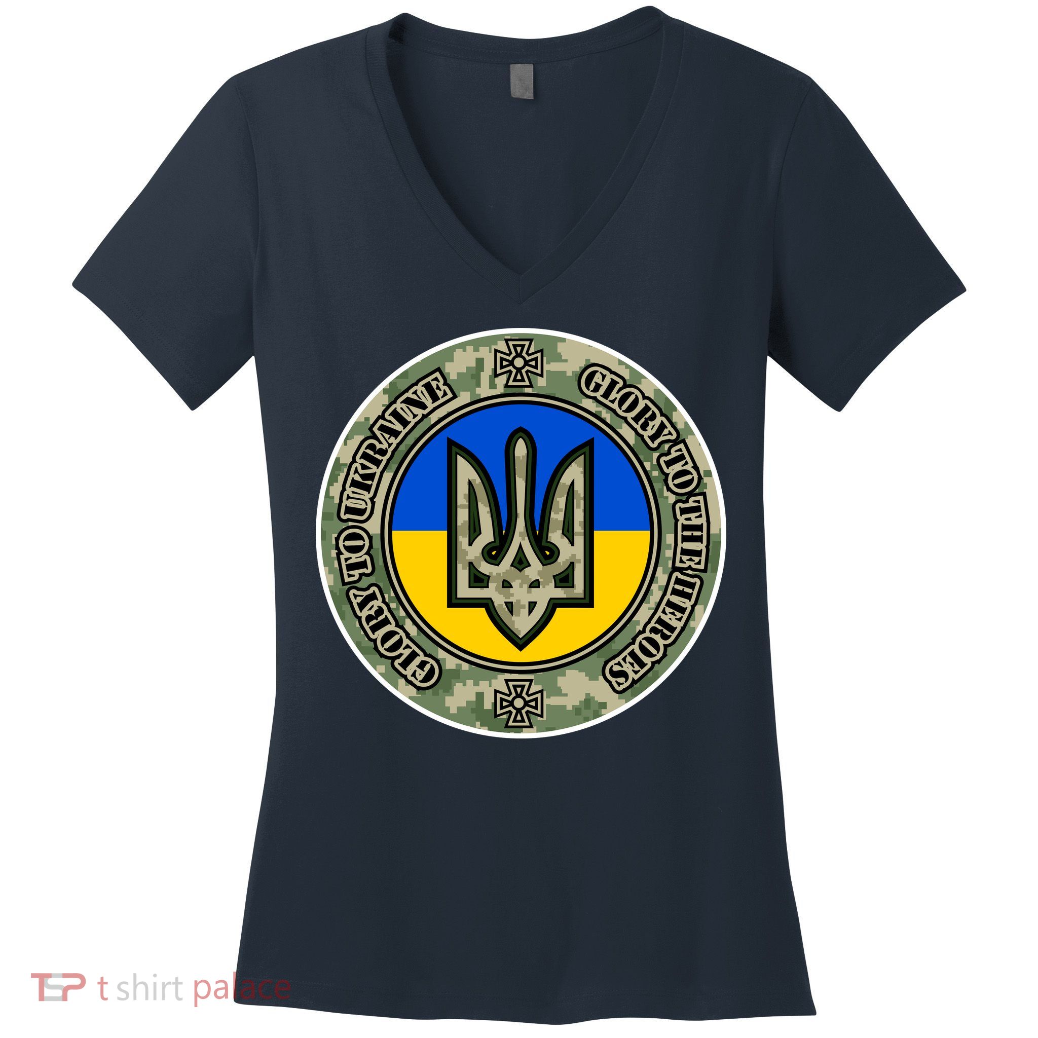 Glory To Ukraine Heroes Women's V-Neck T-Shirt