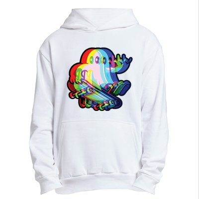 Ghost Trippy Vaporwave Halloween Techno Rave Edm Music Party Urban Pullover Hoodie