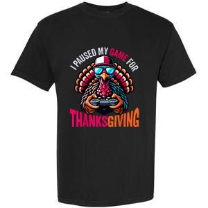 Gamer Thanksgiving Videogame Gaming Turkey Garment-Dyed Heavyweight T-Shirt