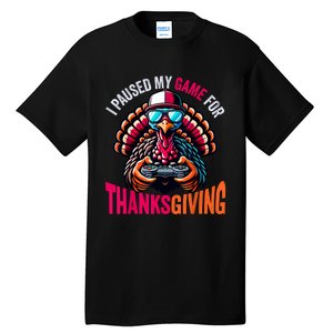 Gamer Thanksgiving Videogame Gaming Turkey Tall T-Shirt