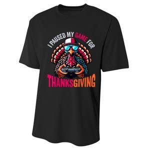 Gamer Thanksgiving Videogame Gaming Turkey Performance Sprint T-Shirt