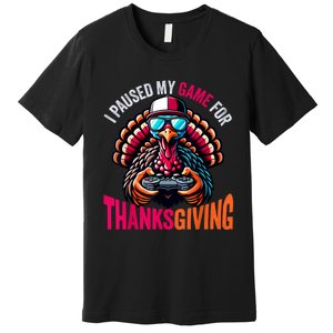 Gamer Thanksgiving Videogame Gaming Turkey Premium T-Shirt