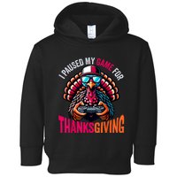 Gamer Thanksgiving Videogame Gaming Turkey Toddler Hoodie