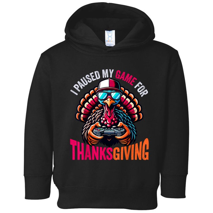 Gamer Thanksgiving Videogame Gaming Turkey Toddler Hoodie