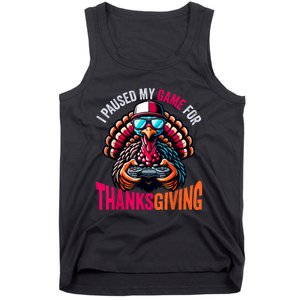 Gamer Thanksgiving Videogame Gaming Turkey Tank Top