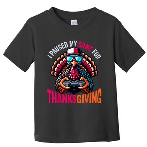 Gamer Thanksgiving Videogame Gaming Turkey Toddler T-Shirt