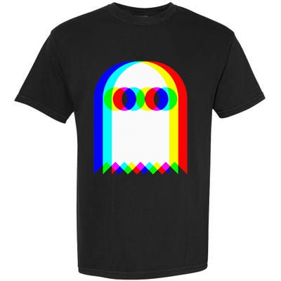 Ghost Trippy Vaporwave Halloween Techno Rave Edm Music Party Garment-Dyed Heavyweight T-Shirt