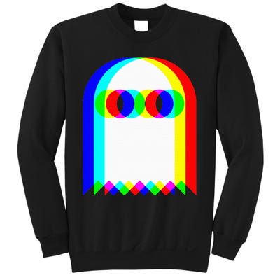 Ghost Trippy Vaporwave Halloween Techno Rave Edm Music Party Sweatshirt