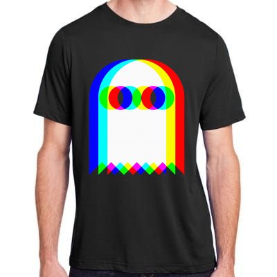 Ghost Trippy Vaporwave Halloween Techno Rave Edm Music Party Adult ChromaSoft Performance T-Shirt