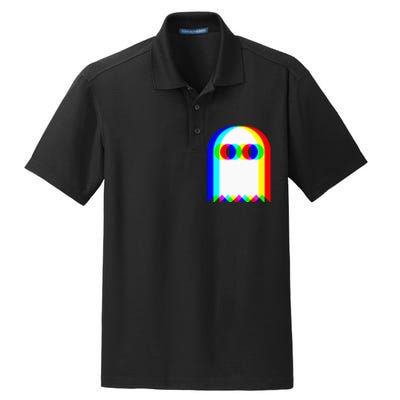 Ghost Trippy Vaporwave Halloween Techno Rave Edm Music Party Dry Zone Grid Polo