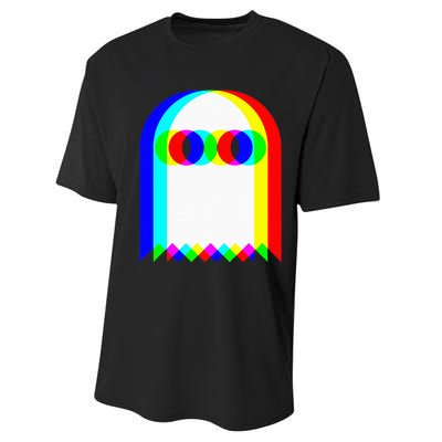 Ghost Trippy Vaporwave Halloween Techno Rave Edm Music Party Performance Sprint T-Shirt