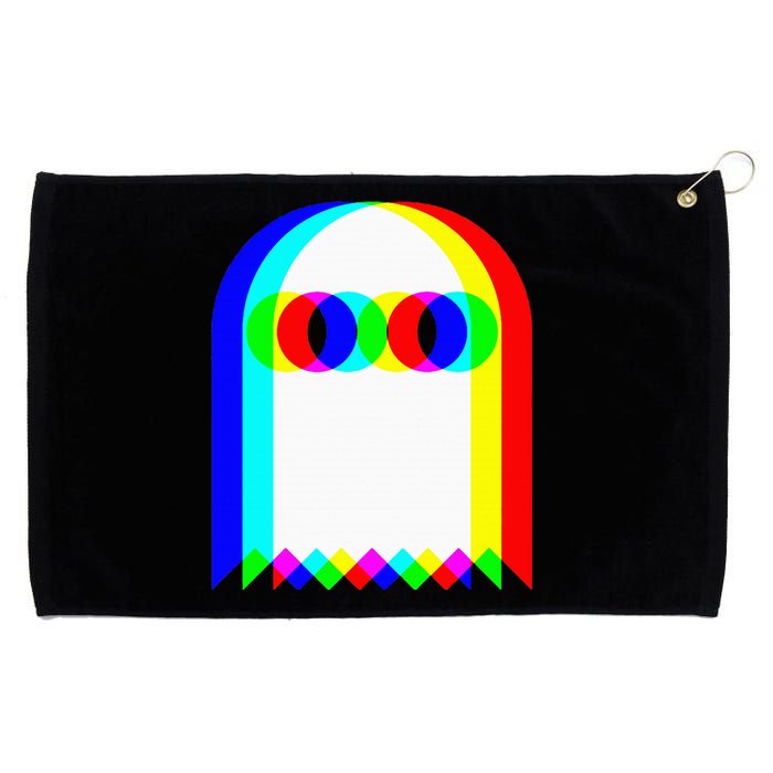 Ghost Trippy Vaporwave Halloween Techno Rave Edm Music Party Grommeted Golf Towel