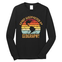 Geography Teacher Vintage Geographer Long Sleeve Shirt