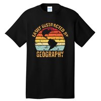 Geography Teacher Vintage Geographer Tall T-Shirt