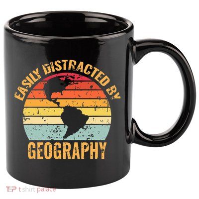 Geography Teacher Vintage Geographer 11oz C Handle Ceramic Mug