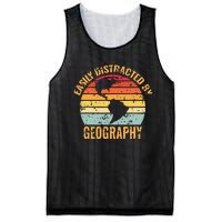 Geography Teacher Vintage Geographer Mesh Reversible Basketball Jersey Tank