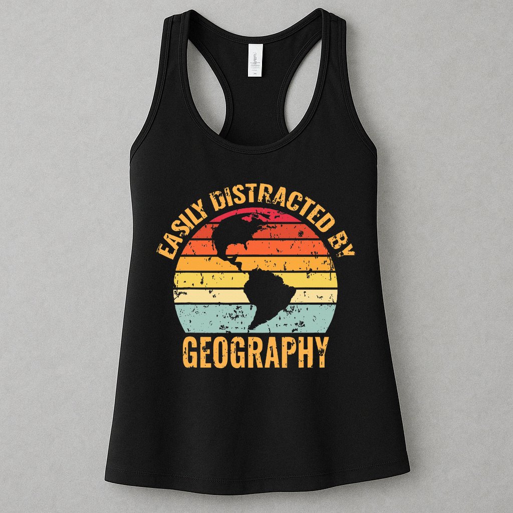 Geography Teacher Vintage Geographer Womens Tank Top