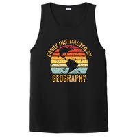 Geography Teacher Vintage Geographer PosiCharge Competitor Tank