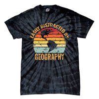 Geography Teacher Vintage Geographer Tie-Dye T-Shirt