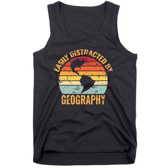 Geography Teacher Vintage Geographer Tank Top