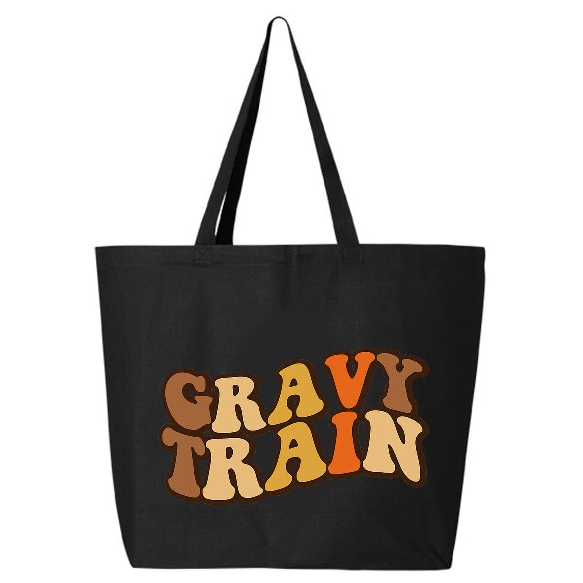 Gravy Train Vintage Thanksgiving Turkey Funny Love Gravy 25L Jumbo Tote