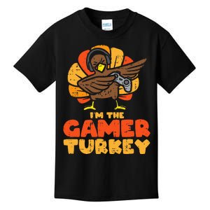 Gamer Turkey Video Games Gaming Thanksgiving Kids T-Shirt