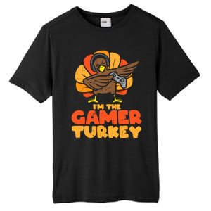 Gamer Turkey Video Games Gaming Thanksgiving Cool Gift Tall Fusion ChromaSoft Performance T-Shirt