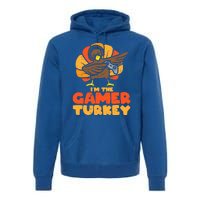 Gamer Turkey Video Games Gaming Thanksgiving Cool Gift Premium Hoodie