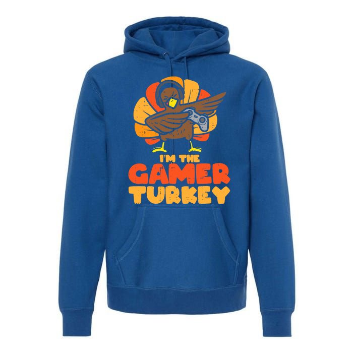 Gamer Turkey Video Games Gaming Thanksgiving Cool Gift Premium Hoodie