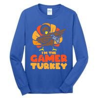 Gamer Turkey Video Games Gaming Thanksgiving Cool Gift Tall Long Sleeve T-Shirt