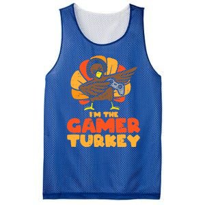 Gamer Turkey Video Games Gaming Thanksgiving Cool Gift Mesh Reversible Basketball Jersey Tank