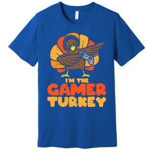 Gamer Turkey Video Games Gaming Thanksgiving Cool Gift Premium T-Shirt