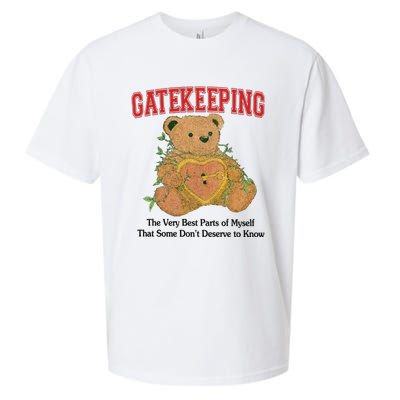 Gatekeeping The Very Best Parts Of Myself That Some DonT Deserve To Know Sueded Cloud Jersey T-Shirt