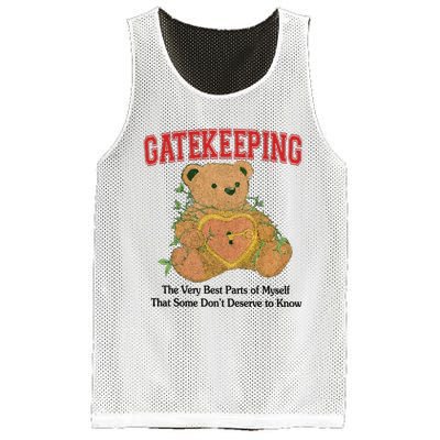 Gatekeeping The Very Best Parts Of Myself That Some DonT Deserve To Know Mesh Reversible Basketball Jersey Tank