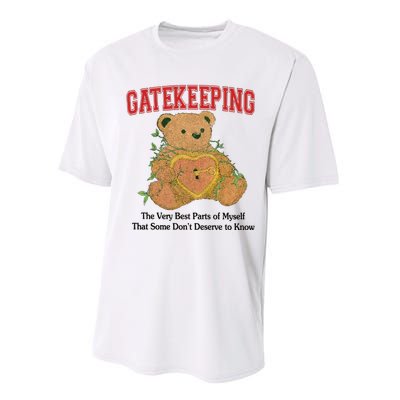 Gatekeeping The Very Best Parts Of Myself That Some DonT Deserve To Know Performance Sprint T-Shirt