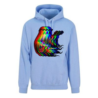 Ghost Trippy Vaporwave Electric Guitar Halloween Rock Music Unisex Surf Hoodie