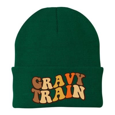 Gravy Train Vintage Thanksgiving Turkey Funny Love Gravy Knit Cap Winter Beanie