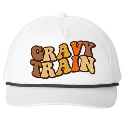 Gravy Train Vintage Thanksgiving Turkey Funny Love Gravy Snapback Five-Panel Rope Hat