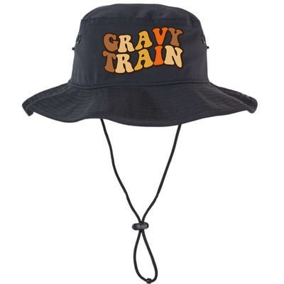 Gravy Train Vintage Thanksgiving Turkey Funny Love Gravy Legacy Cool Fit Booney Bucket Hat