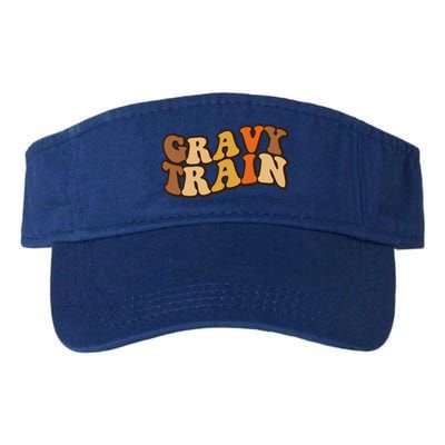 Gravy Train Vintage Thanksgiving Turkey Funny Love Gravy Valucap Bio-Washed Visor