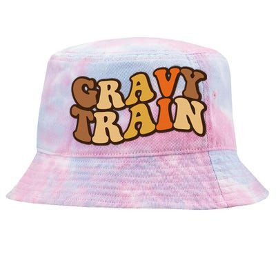 Gravy Train Vintage Thanksgiving Turkey Funny Love Gravy Tie-Dyed Bucket Hat