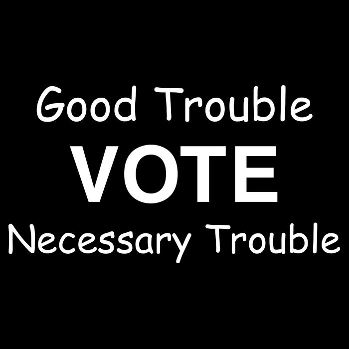 Good Trouble Vote Necessary Trouble Backpack