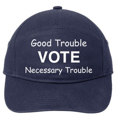 Good Trouble Vote Necessary Trouble 7-Panel Snapback Hat